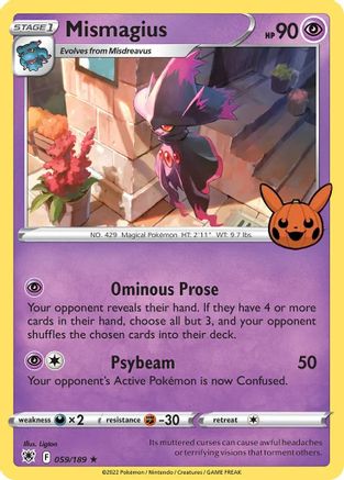 Mismagius (59) Holofoil - Trick or Trade BOOster Bundle