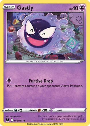 Gastly (64) Reverse Holofoil - Lost Origin