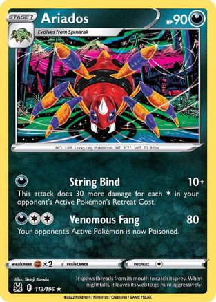 Ariados (113/196) [Sword & Shield: Lost Origin] Reverse Holofoil