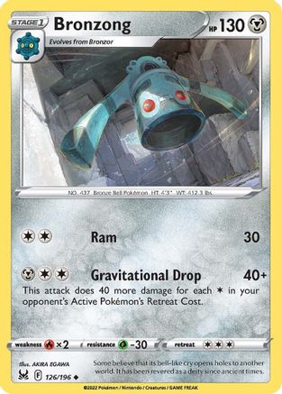 Bronzong (126) Reverse Holofoil - Lost Origin