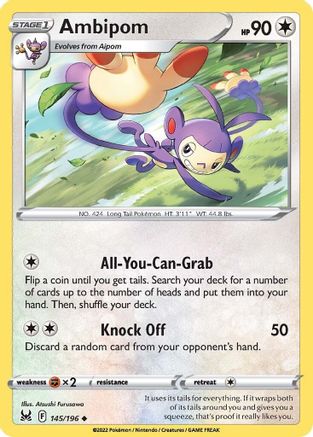 Ambipom (145/196) [Sword & Shield: Lost Origin] Reverse Holofoil