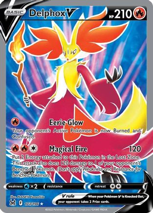 Delphox V (Full Art) (173) Holofoil - SWSH11 Lost Origin