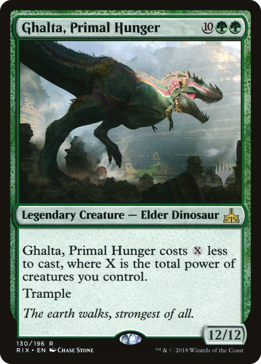 Ghalta, Primal Hunger (Promo Pack) [Rivals of Ixalan Promos] Foil