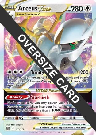 Arceus VSTAR (123/172) (Jumbo Card) [Sword & Shield: Brilliant Stars] | Silver Goblin