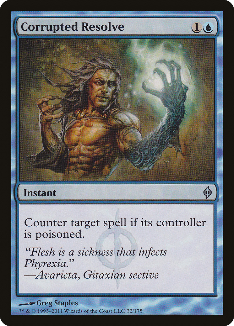 Corrupted Resolve [New Phyrexia] Foil