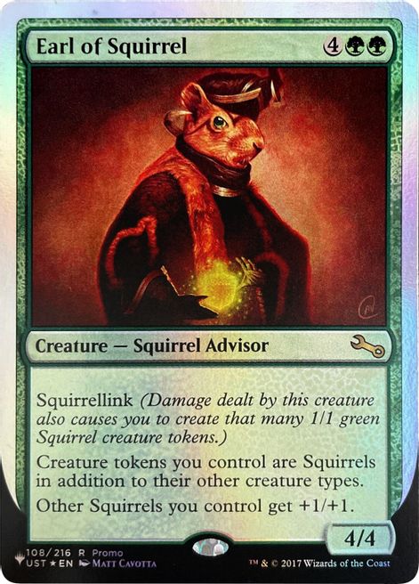 Earl of Squirrel (Unfinity Foil Edition) [The List] | Silver Goblin