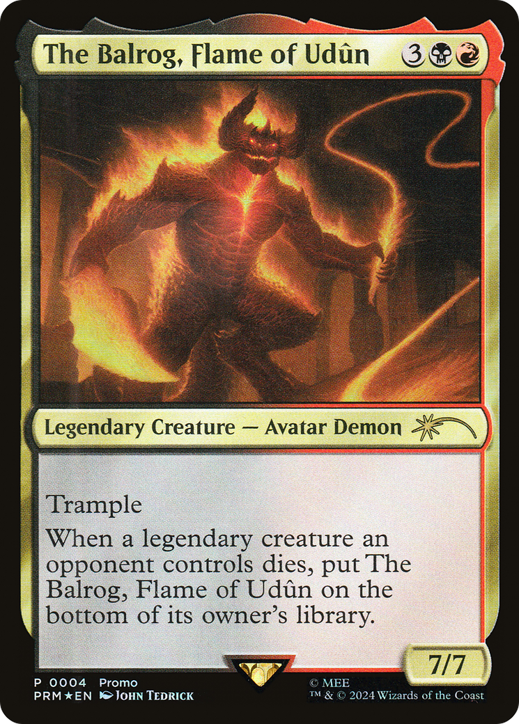 The Balrog, Flame of Udun [Resale Promos] | Silver Goblin