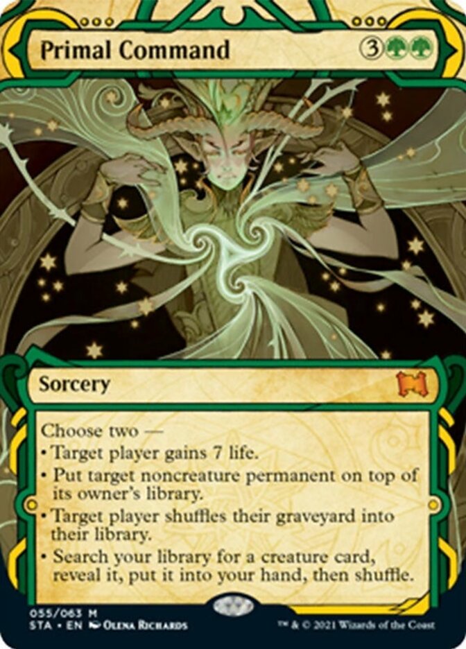 Primal Command (Foil Etched) [Strixhaven: School of Mages Mystical Archive] | Silver Goblin