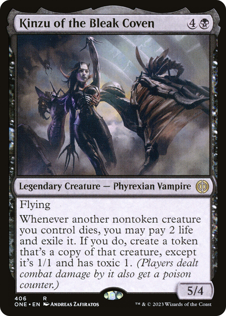 Kinzu of the Bleak Coven [Phyrexia: All Will Be One] Foil