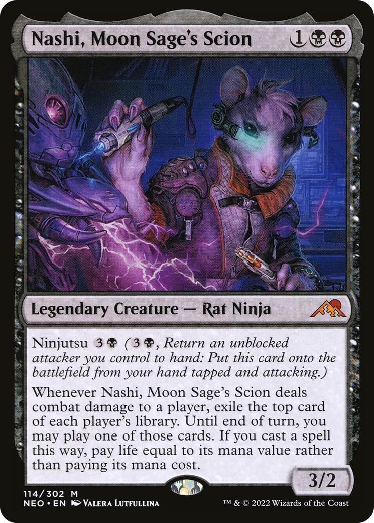 Nashi, Moon Sage's Scion [Kamigawa: Neon Dynasty] Foil