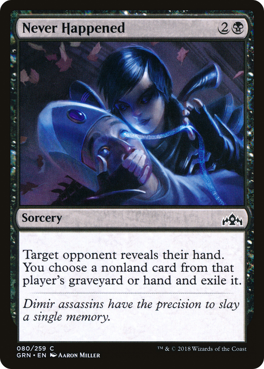 Never Happened [Guilds of Ravnica] Foil