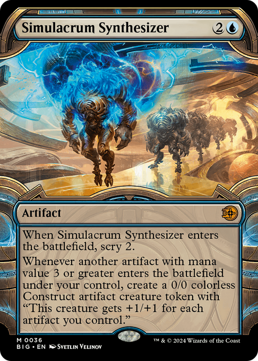 Simulacrum Synthesizer (Showcase) [Outlaws of Thunder Junction: The Big Score] Foil