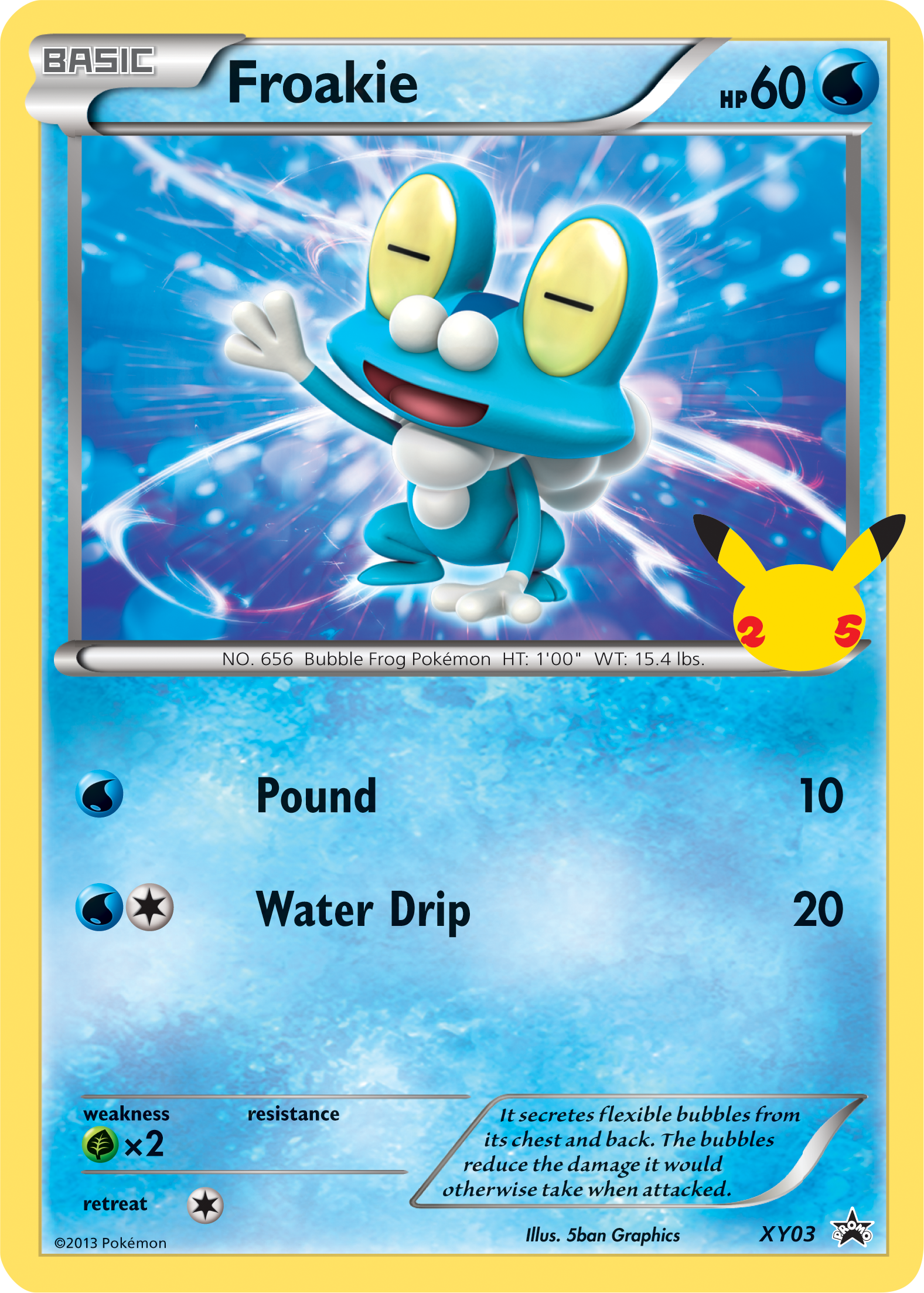 Froakie (XY03) (Jumbo Card) [First Partner Pack] | Silver Goblin