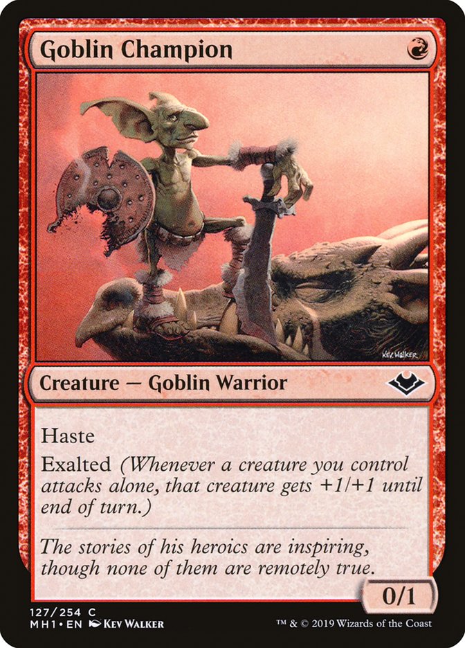 Goblin Champion [Modern Horizons] | Silver Goblin