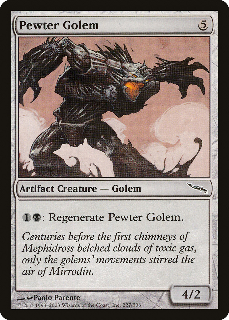 Pewter Golem [Mirrodin] Foil
