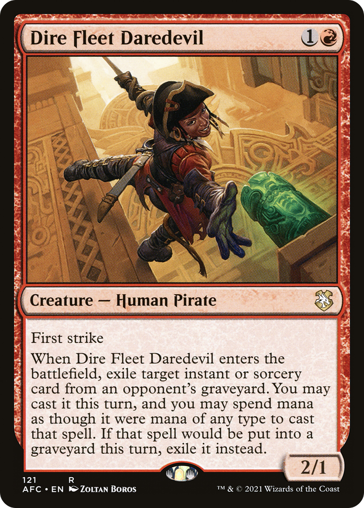 Dire Fleet Daredevil [Dungeons & Dragons: Adventures in the Forgotten Realms Commander] | Silver Goblin