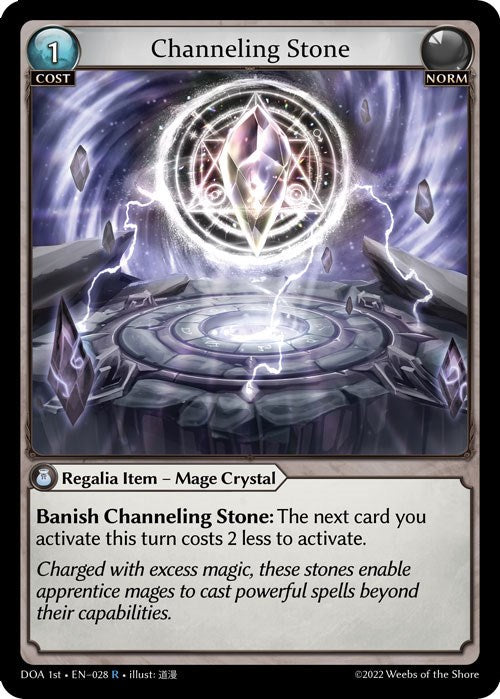 Channeling Stone (028) [Dawn of Ashes: 1st Edition] Foil