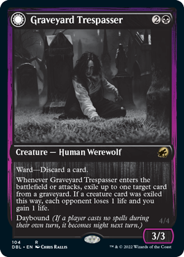 Graveyard Trespasser // Graveyard Glutton [Innistrad: Double Feature] Foil