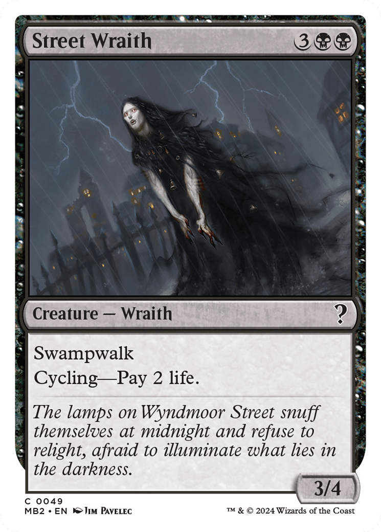 Street Wraith (White Border) [Mystery Booster 2] | Silver Goblin