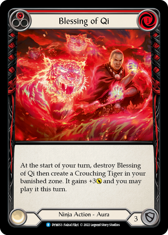 Blessing of Qi (Red) [DYN053] (Dynasty)  Rainbow Foil | Silver Goblin