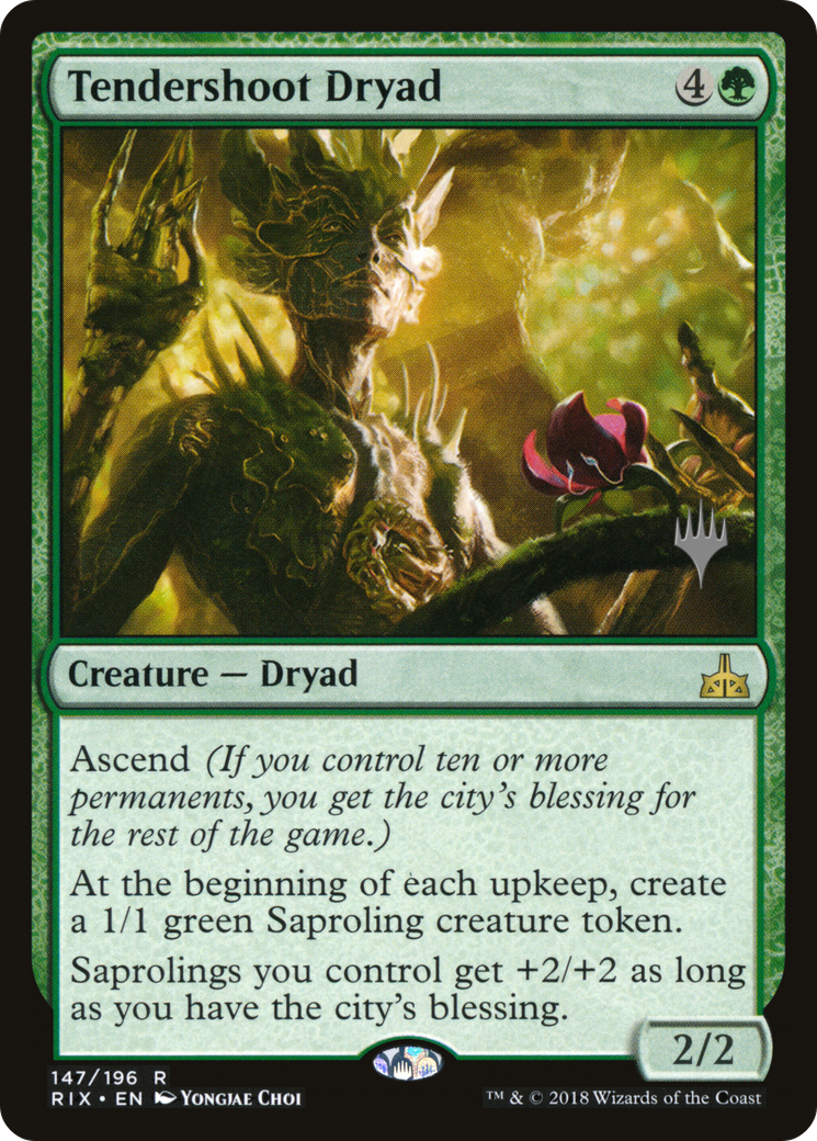 Tendershoot Dryad (147) - Rivals of Ixalan Promos