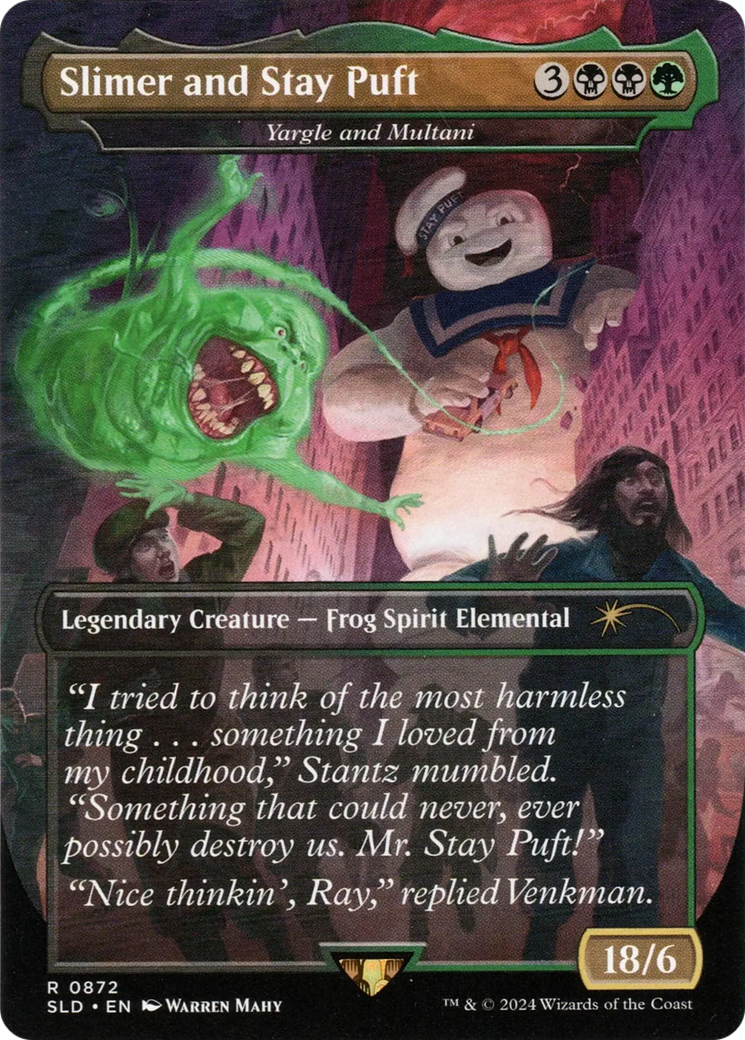 Slimer and Stay Puft - Yargle and Multani (Rainbow Foil) [Secret Lair Drop Series] | Silver Goblin