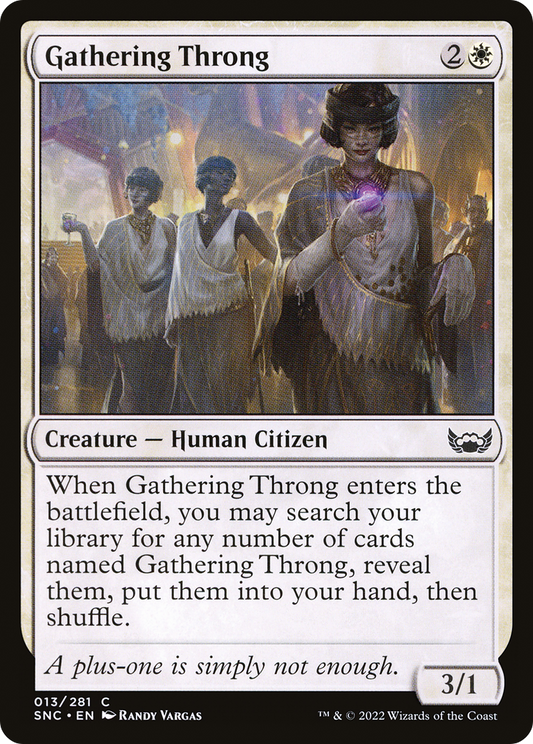 Gathering Throng [Streets of New Capenna] Foil