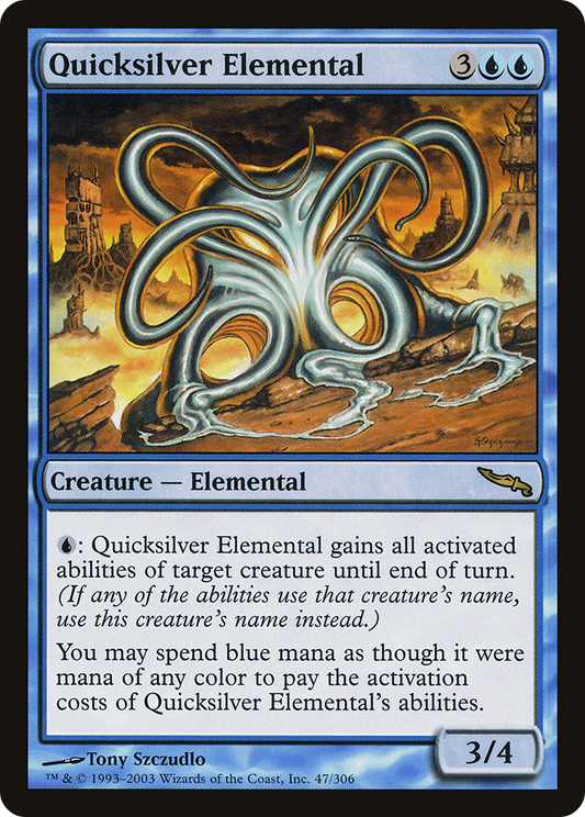 Quicksilver Elemental [Mirrodin] Foil