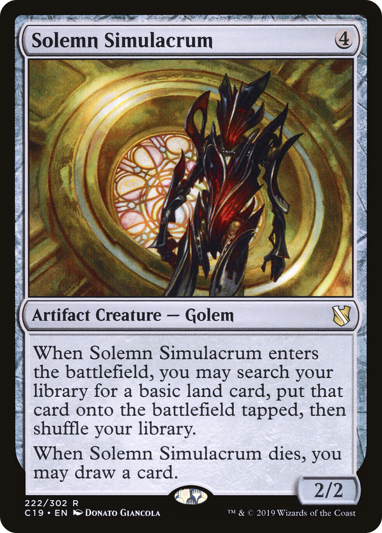 Solemn Simulacrum [Commander 2019] | Silver Goblin