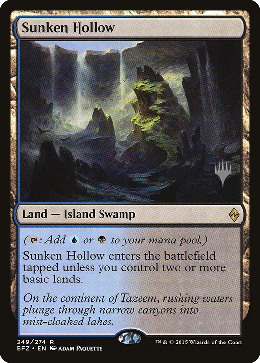Sunken Hollow [Battle for Zendikar Promos] Foil