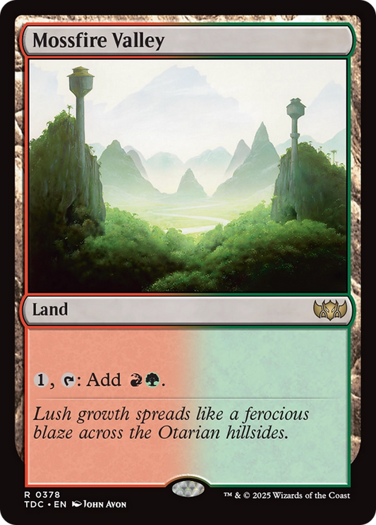 Mossfire Valley (378) - Commander: Tarkir: Dragonstorm