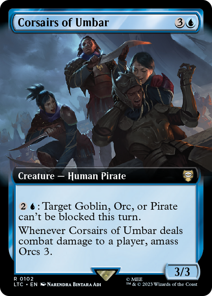 Corsairs of Umbar (Extended Art) [The Lord of the Rings: Tales of Middle-Earth Commander] Foil