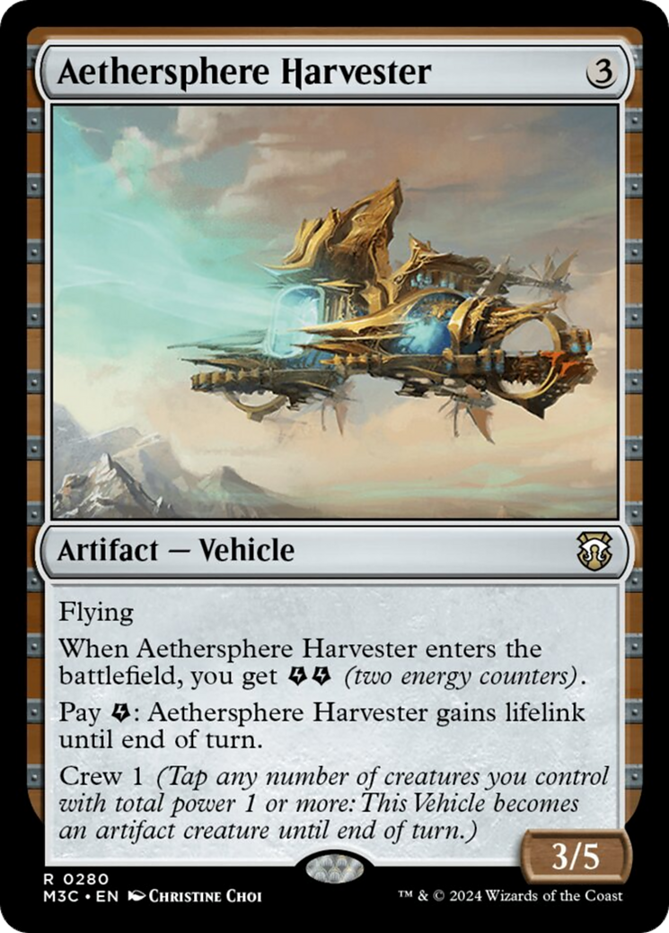 Aethersphere Harvester [Modern Horizons 3 Commander] | Silver Goblin