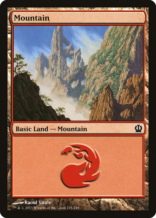 Mountain (245) [Theros] Foil
