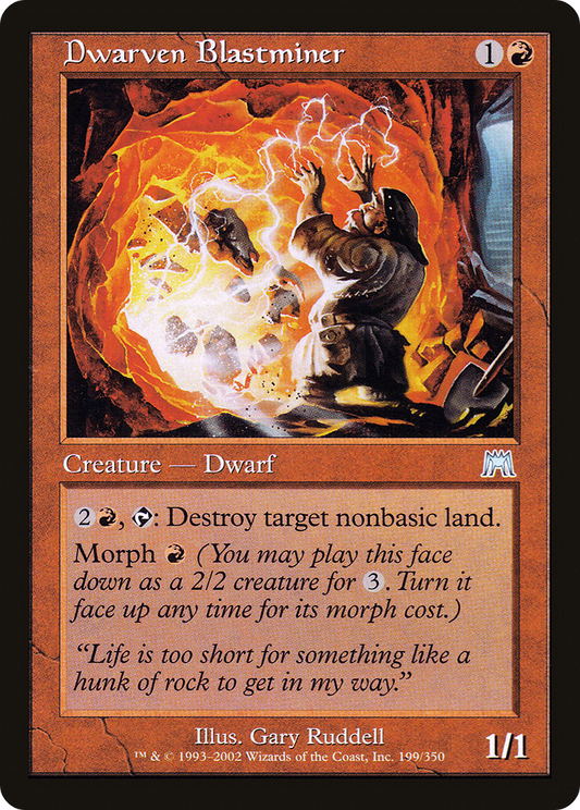Dwarven Blastminer [Onslaught] Foil