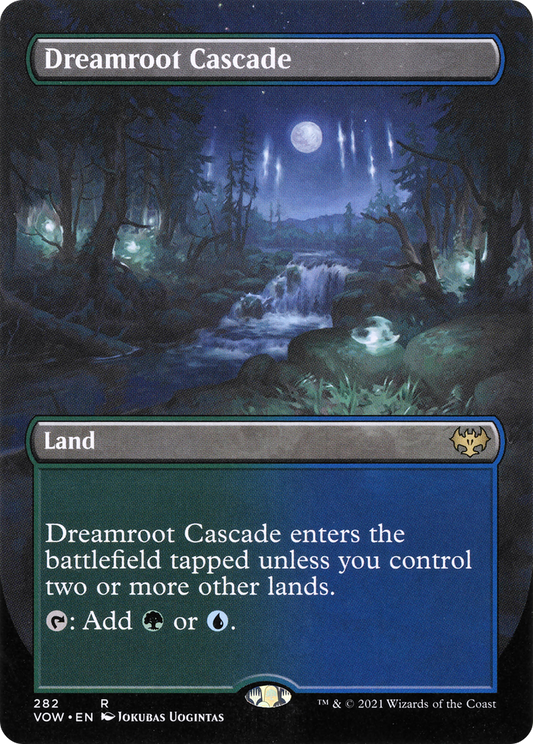 Dreamroot Cascade (Borderless Alternate Art) [Innistrad: Crimson Vow] Foil