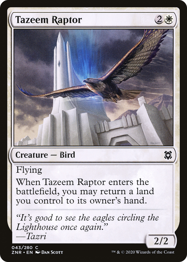 Tazeem Raptor (043) Foil - Zendikar Rising