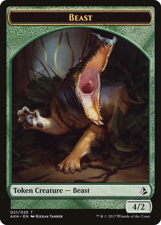 Beast Token [Amonkhet Tokens] Foil