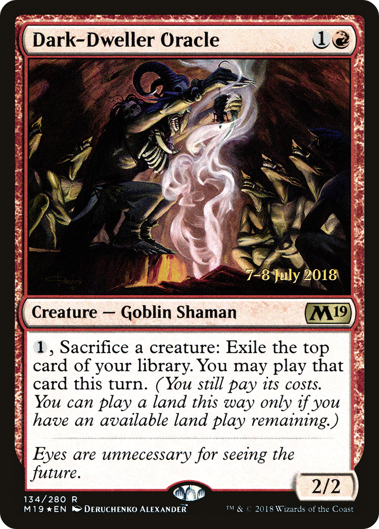 Dark-Dweller Oracle [Core Set 2019 Prerelease Promos] | Silver Goblin