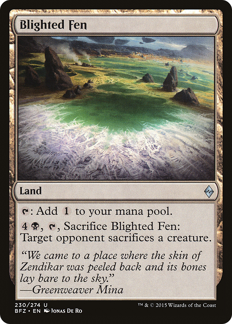 Blighted Fen [Battle for Zendikar] | Silver Goblin