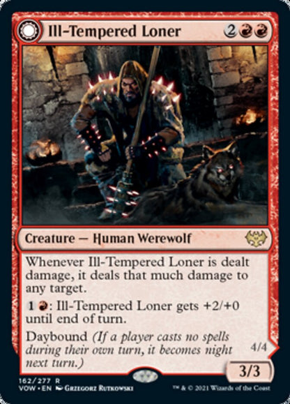 Ill-Tempered Loner // Howlpack Avenger [Innistrad: Crimson Vow] Foil