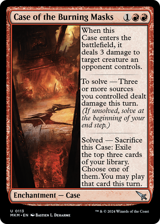 Case of the Burning Masks [Murders at Karlov Manor] Foil