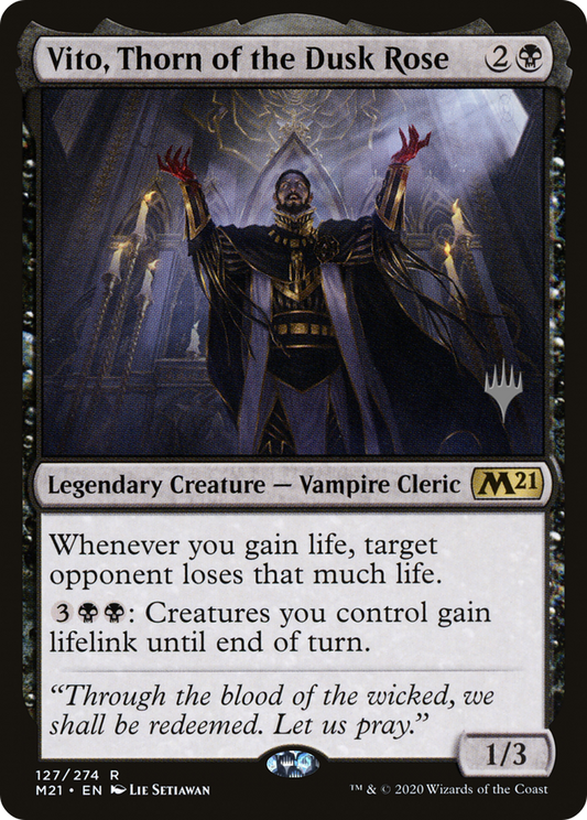 Vito, Thorn of the Dusk Rose (Promo Pack) [Core Set 2021 Promos] Foil