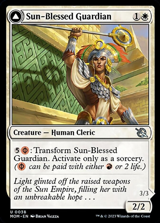 Sun-Blessed Guardian // Furnace-Blessed Conqueror [March of the Machine] Foil