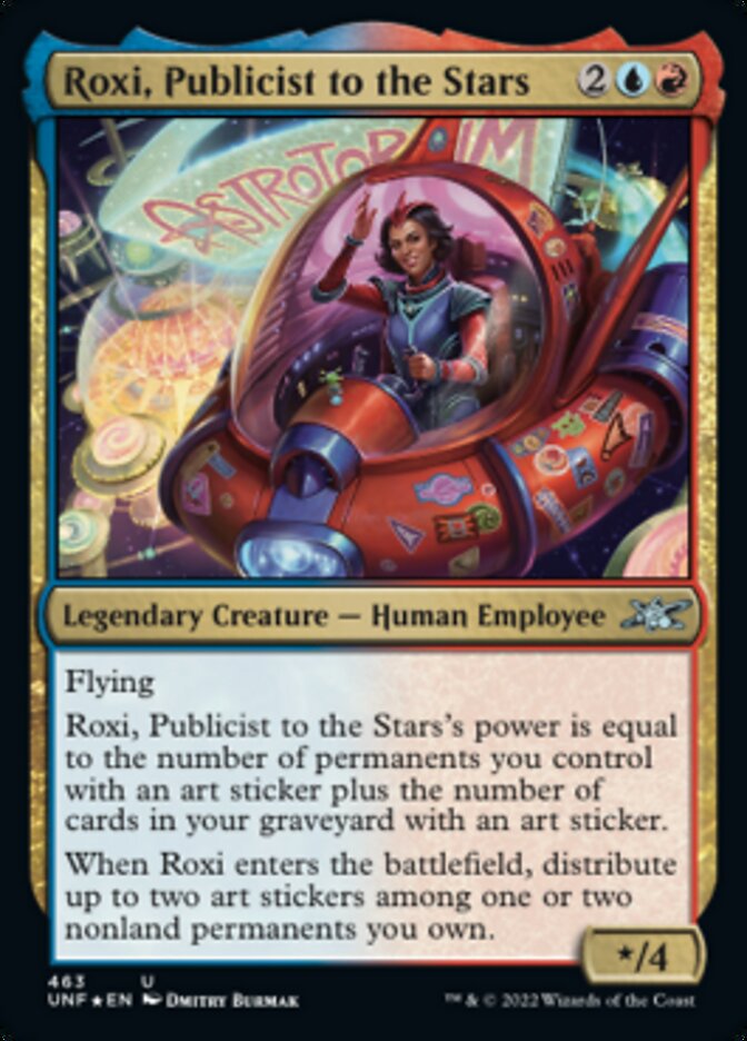 Roxi, Publicist to the Stars (Galaxy Foil) [Unfinity] | Silver Goblin
