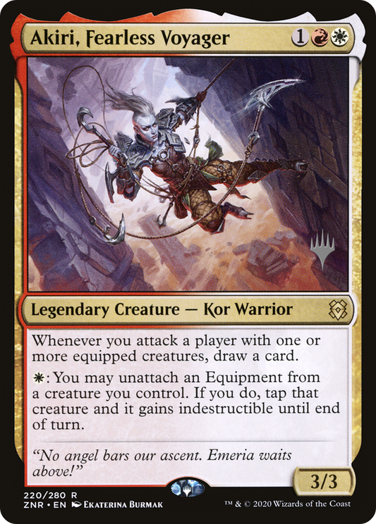 Akiri, Fearless Voyager (Promo Pack) [Zendikar Rising Promos] Foil
