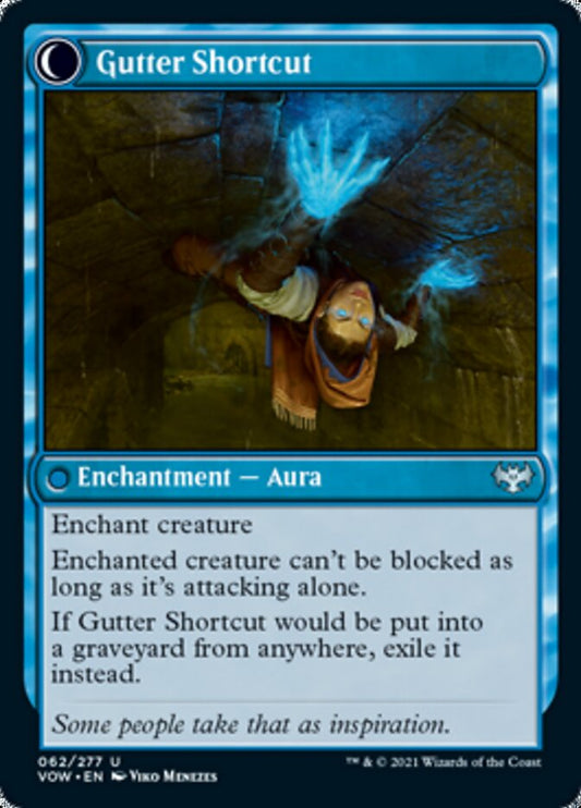 Gutter Skulker // Gutter Shortcut [Innistrad: Crimson Vow] Foil