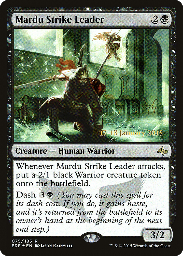 Mardu Strike Leader (75s) Foil - Fate Reforged Promos