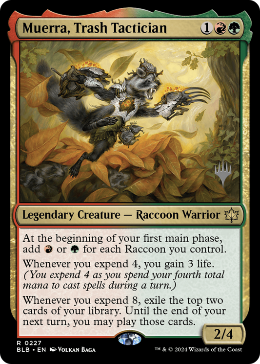 Muerra, Trash Tactician (Promo Pack) [Bloomburrow Promos] Foil