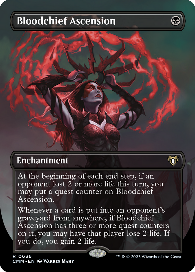 Bloodchief Ascension (Borderless Alternate Art) [Commander Masters] Foil